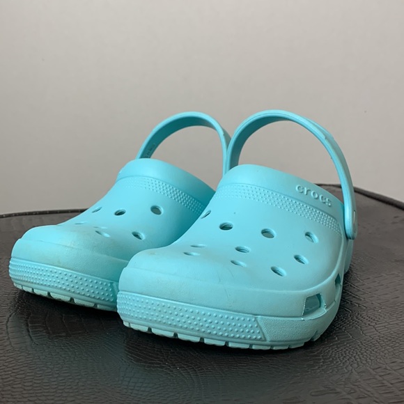 CROCS Shoes Crocs Light Blue Classic Rubber Clogs Poshmark